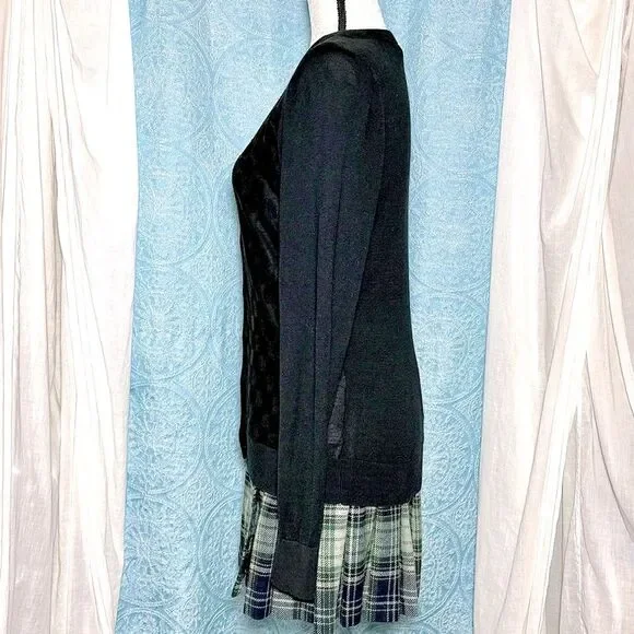 Banana Republic Mesh Polk a Dot Cardigan Sz M - Picture 4 of 5